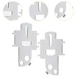 Maxbell 2Pc Marine Deck Plate Keys Boat Gas Cap Keys Fill Plate Keys Yacht Fuel Keys
