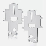 Maxbell 2Pc Marine Deck Plate Keys Boat Gas Cap Keys Fill Plate Keys Yacht Fuel Keys