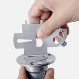 Maxbell 2Pc Marine Deck Plate Keys Boat Gas Cap Keys Fill Plate Keys Yacht Fuel Keys