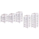 Maxbell Makeup Organizer with Drawers Dresser Layered for Brushes Lipstick Eyeshadow 3 layer