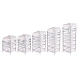 Maxbell Makeup Organizer with Drawers Dresser Layered for Brushes Lipstick Eyeshadow 3 layer