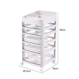 Maxbell Makeup Organizer with Drawers Dresser Layered for Brushes Lipstick Eyeshadow 5 layer