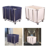 Maxbell Laundry Cart with Wheels Laundry Hamper 35.4x25.5x31.5inch for Beauty Salons Blue