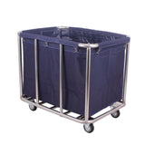 Maxbell Laundry Cart with Wheels Laundry Hamper 35.4x25.5x31.5inch for Beauty Salons Blue