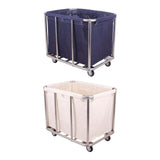 Maxbell Laundry Cart with Wheels Laundry Hamper 35.4x25.5x31.5inch for Beauty Salons Blue