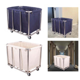 Maxbell Laundry Cart with Wheels Laundry Hamper 35.4x25.5x31.5inch for Beauty Salons Blue