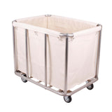Maxbell Laundry Cart with Wheels Laundry Hamper 35.4x25.5x31.5inch for Beauty Salons Beige