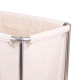 Maxbell Laundry Cart with Wheels Laundry Hamper 35.4x25.5x31.5inch for Beauty Salons Beige