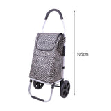 Maxbell Folding Trolley Cart with Removable Bag Hand Truck for Groceries Travel Home Lozenge
