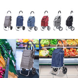 Maxbell Folding Trolley Cart with Removable Bag Hand Truck for Groceries Travel Home Lozenge