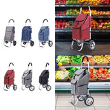 Maxbell Folding Trolley Cart with Removable Bag Hand Truck for Groceries Travel Home Lozenge