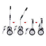 Maxbell Trolley Cart with Removable Bag Foldable Hand Truck for Shopping Gym Office Navy