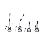 Maxbell Trolley Cart with Removable Bag Foldable Hand Truck for Shopping Gym Office Red