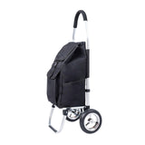 Maxbell Trolley Cart with Removable Bag Foldable Hand Truck for Shopping Gym Office Black