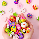 Maxbell 100x Mini Erasers Back to School Novelty Classroom Rewards School Stationery