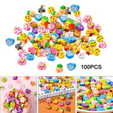 Maxbell 100x Mini Erasers Back to School Novelty Classroom Rewards School Stationery