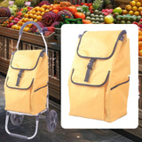 Maxbell Trolley Replacement Storage Bag for Stair Climbing Utility Cart 32x24.5x55cm Yellow