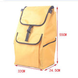 Maxbell Trolley Replacement Storage Bag for Stair Climbing Utility Cart 32x24.5x55cm Yellow