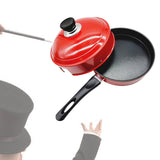 Maxbell Magician Tricks Prop Pan Pigeon Appearing in Empty Pan for Beginner Festival