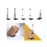 Maxbell Portable Folding Hand Cart with 2 Wheels Trolley for Airport Travel Use Auto Iron rod