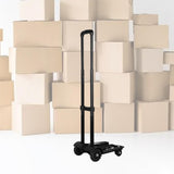 Maxbell Portable Folding Hand Cart with 4 Wheels Hand Truck for Home Travel Shopping Iron rod