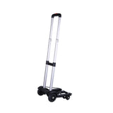 Maxbell Portable Folding Hand Cart with 4 Wheels Hand Truck for Home Travel Shopping Aluminum rod