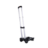 Maxbell Portable Folding Hand Cart with 4 Wheels Hand Truck for Home Travel Shopping Aluminum rod