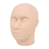 Maxbell Mannequin Face Model Reusable Professional Soft Silicone Head Model for SPA