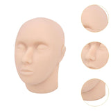 Maxbell Mannequin Face Model Reusable Professional Soft Silicone Head Model for SPA