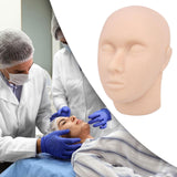 Maxbell Mannequin Face Model Reusable Professional Soft Silicone Head Model for SPA