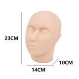 Maxbell Mannequin Face Model Reusable Professional Soft Silicone Head Model for SPA