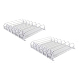Maxbell Self Pushing Drink Organizer for Fridge 6 Rows Pantry Automatic Pusher Glide 38cm