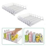 Maxbell Self Pushing Drink Organizer for Fridge 6 Rows Pantry Automatic Pusher Glide 38cm