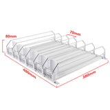 Maxbell Self Pushing Drink Organizer for Fridge 6 Rows Pantry Automatic Pusher Glide 38cm