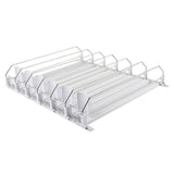 Maxbell Self Pushing Drink Organizer for Fridge 6 Rows Pantry Automatic Pusher Glide 38cm