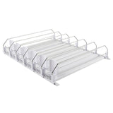 Maxbell Self Pushing Drink Organizer for Fridge 6 Rows Pantry Automatic Pusher Glide 38cm