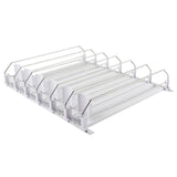 Maxbell Self Pushing Drink Organizer for Fridge 6 Rows Pantry Automatic Pusher Glide 38cm