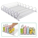 Maxbell Self Pushing Drink Organizer for Fridge 6 Rows Pantry Automatic Pusher Glide 38cm