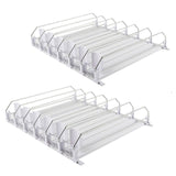 Maxbell Self Pushing Drink Organizer for Fridge 6 Rows Pantry Automatic Pusher Glide 38cm