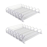 Maxbell Self Pushing Drink Organizer for Fridge 6 Rows Pantry Automatic Pusher Glide 38cm