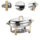 Maxbell Chafing Buffet Dishes Set Stainless Steel W/Lid for Wedding Birthday Banquet