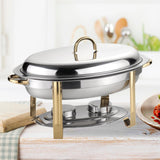Maxbell Chafing Buffet Dishes Set Stainless Steel W/Lid for Wedding Birthday Banquet