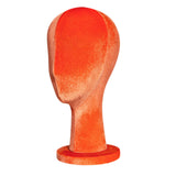 Maxbell Female Head Mannquin Hat Wig Display Stand for Headset Glasses Halloween Hat orange