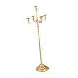 Maxbell Candle Holder with 5 Branches Candelabra Candlestick for Living Room Elegant Golden 23x89cm