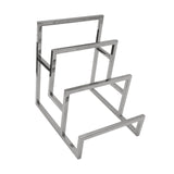 Maxbell Purse Display Stand Simple 3 Tier for Boutique Store Display Collection Silver