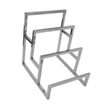 Maxbell Purse Display Stand Simple 3 Tier for Boutique Store Display Collection Silver