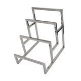 Maxbell Purse Display Stand Simple 3 Tier for Boutique Store Display Collection Silver