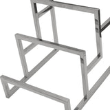 Maxbell Purse Display Stand Simple 3 Tier for Boutique Store Display Collection Silver