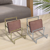 Maxbell Purse Display Stand Simple 3 Tier for Boutique Store Display Collection Silver