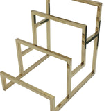 Maxbell Purse Display Stand Simple 3 Tier for Boutique Store Display Collection Gold